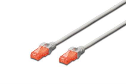 DIGITUS CAVO DI RETE UTP, CAT 6, NON SCHERMATO, 2MT, GRIGIO