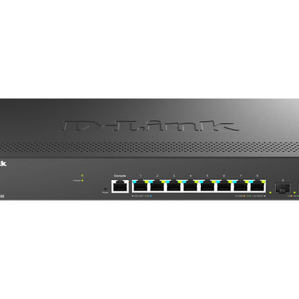 D-LINK SWITCH 10-PORT MULTI-GIGABIT SMART MANAGED SWITCH INCLUDING 8 MULTI-GIGABIT 2.5G AND 2 10G SF