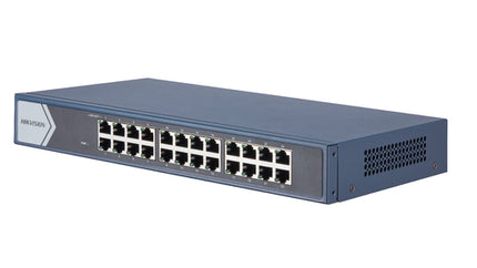 HIKVISION SWITCH 24 PORT GIGABIT UNMANAGED SWITCH 24  GIGABIT RJ45 PORTS, 19-INCH RACK-MOUNTABLE STE