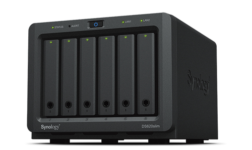 SYNOLOGY NAS TOWER 6BAY 2.5&#34; SSD/HDD SATA, INTEL CELERON J3355 2CORE 2,0 GHz, 2GB DDR3L (UP TO 6GB), 2xGIGABIT, 2xUSB 3.0