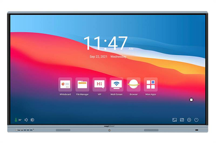 MACHPOWER DISPLAY TOUCH INTERATTIVO 75&#34; 16:9 4K UHD, 20 TOCCHI, 3GB RAM / 32 GB STORAGE,  VGA/HDMI, LAN/WIFI, USB-C, STAFFA INCLUSA,  ANDROID 9  EDUCATIONAL