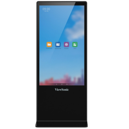 VIEWSONIC TOTEM EPOSTER TOUCH 55&#34; 4K UHD RAM DDR4 2GB, 16GB STORAGE VGA/HDMI/DP EMBEDDED MEDIA PLAYER