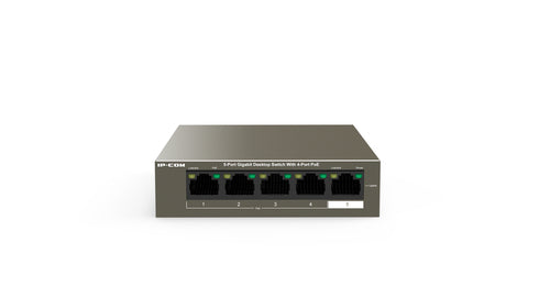 IP-COM SWITCH UNMANAGED POE 5 PORT, 4 POE