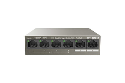 IP-COM SWITCH POE MANAGED L2, 6 PORT, 4 POE