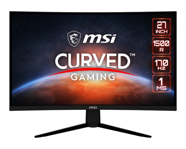 MSI MONITOR GAMING CURVO 27 LED VA 16:9 WQHD, 1500R, 1ms 170hz, DP/HDMI