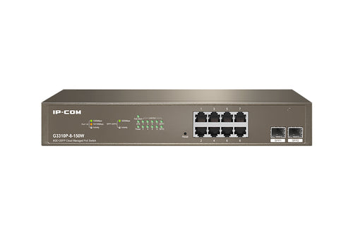 IP-COM SWITCH POE CLOUD MANAGED 8GE+2SFP