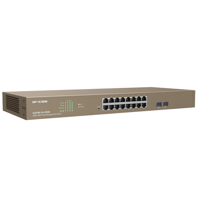 IP-COM SWITCH 16GE+2SFP CLOUD MANAGED POE