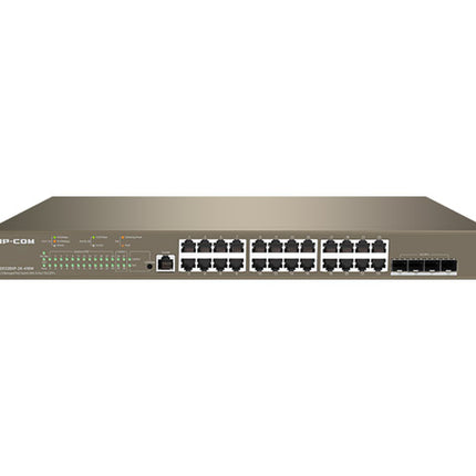 IP-COM SWITCH POE MANAGED L3, 28 PORT, 24 POE, 4 SFP 10G