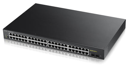 ZYXEL SWITCH MANAGED 48 PORTE GIGABIT, 2XSFP, SSENZA VENTOLE, DESKTOP/RACK