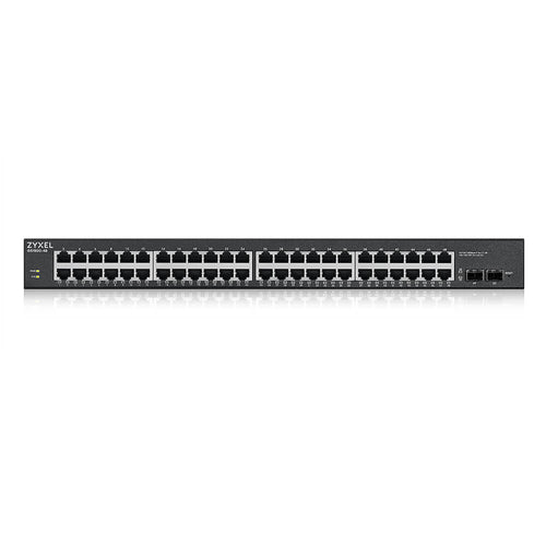 ZYXEL SWITCH WEB MANAGED 48X GB (24X POE EROG.FINO 170W), 2X SFP GB, RACK