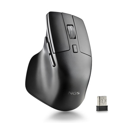 NGS MOUSE WIRELESS 2,4 GHz + ROTELLA DI SCORRIMENTO METALLO + 6PULSANTI