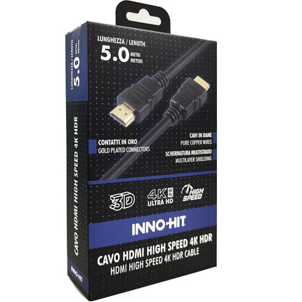 INNOHIT CAVO HDMI 4K HDR HIGH SPEED 60HZ 5 MT