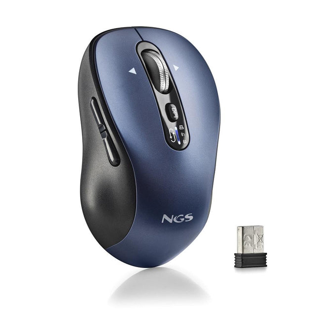 NGS MOUSE CONNESSIONE 2,4 GHz + BLUETOOTH 5.1, 6 PULSANTI, RIC USB C