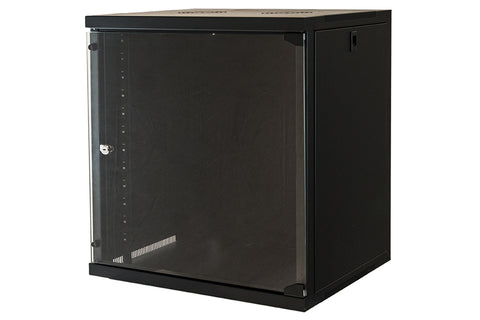 LINK ARMADIO RACK 19&#34; 12 UNITA DA MURO PER RETI (A)620 X (L)540 X (P) 450 MM COLORE NERO PORTA VETR