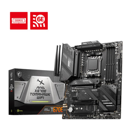 MSI MB AMD X670, X670-E GAMING TOMAHAWK AM5 4DDR5,3PCI-Ex16,1PCI-Ex1,4M.2,4SATA3,1USB3.2Gen2x2,4USB3