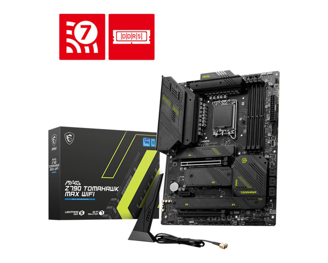 MSI MB Z790, MAG Z790 GAMING TOMAHAWK MAX WIFI, LGA 1700, 4DDR5, 2PCI-Ex16, 1PCI-Ex1, 4M.2, 8SATA3