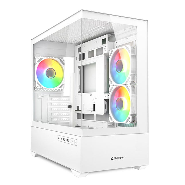 SHARKOON CASE MK6 RGB WHITE MICRO - ATX