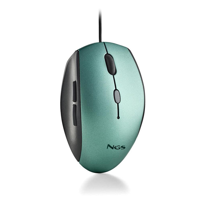 NGS MOUSE ERGONOMICO CON FILO E BOTTONI SILENZIOSI TYPE C ICE