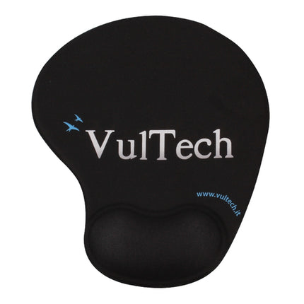 VULTECH MOUSEPAD TAPPETINO PER MOUSE ERGONOMICO MP-02N NERO CON GEL