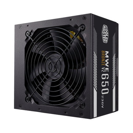 COOLER MASTER ALIMENTATORE MWE 650W V2 230V 80PLUS BRONZE ATX 120MM FAN ACTIVE, NON MODULARE