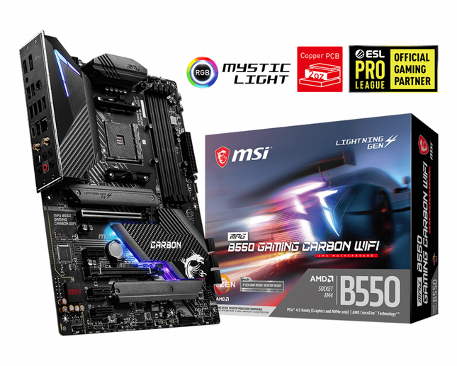 MSI MB AMD B550 GAMING, MPG B550 GAM PLUS, AM4, 4DDR4, 2M2 6SATA3