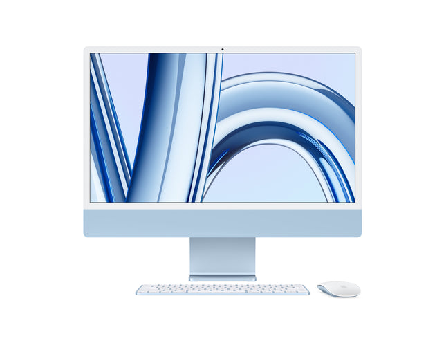 APPLE 24INCH IMAC WITH RETINA 4.5K DISPLAY M3 CHIP WITH 8CORE CPU + 8CORE GPU 8GB 256GB SSD BLU