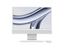 APPLE 24INCH IMAC WITH RETINA 4.5K DISPLAY M3 CHIP WITH 8CORE CPU + 10CORE GPU 8GB 256GB SSD SILVER