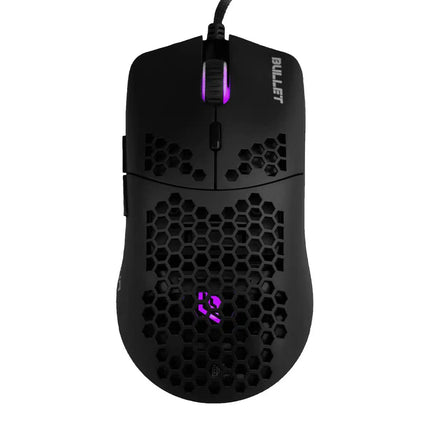 NOUA MOUSE GAMING BULLET 6D FPS PIXART 3360 12000 DPI RGB WHIT SKIN