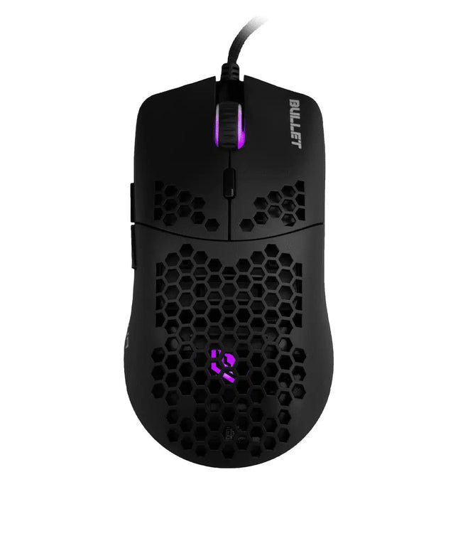 NOUA MOUSE GAMING BULLET 6D FPS PIXART 3360 12000 DPI RGB WHIT SKIN