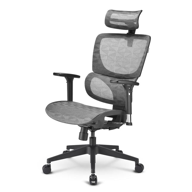 SHARKOON SEDIA OFFICE, FULL MESH, CLASS-4 GASLIFT, 3D ARMREST  HEADREST, 5 HEIGHTS ADJUSTABLE BACKR