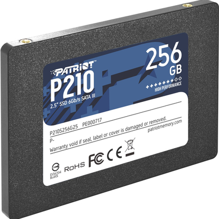 PATRIOT SSD INTERNO P210 256GB 2,5 SATA 6GB/S R/W 500/400