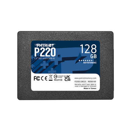 PATRIOT SSD INTERNO P220 128GB 2,5&#34; SATA 6GB/S R/W 500/480