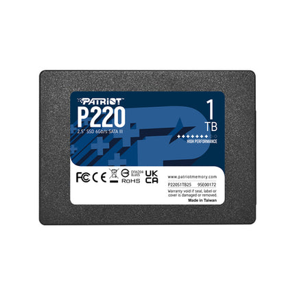 PATRIOT SSD INTERNO P220 1TB 2,5&#34; SATA 6GB/S R/W 500/500