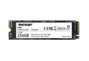 PATRIOT SSD INTERNO P300 256GB M.2 PCIE R/W 1700/1100 GEN 3X4