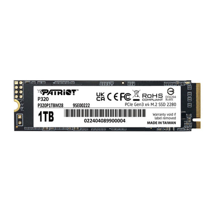 PATRIOT SSD P320 1TB M.2280 PCI-E R/W 3000/2200MB/S