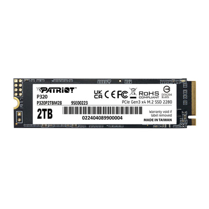 PATRIOT SSD P320 2TB M.2280 PCI-E R/W 3000/2200MB/S