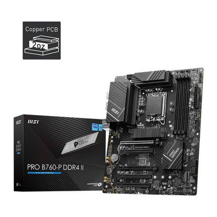 MSI MB B760, B760-P PRO, LGA1700,4DDR4,5PCI-EX16,M.2(1*KEY E+2*KEY M),4SATA3,1USB3.2