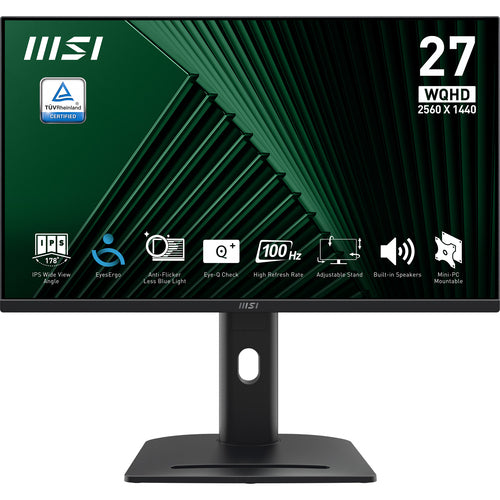 MSI MONITOR 27 LED IPS 16:9 WQHD 1MS 100HZ 300 CDM, PIVOT, DP/HDMI, MULTIMEDIALE