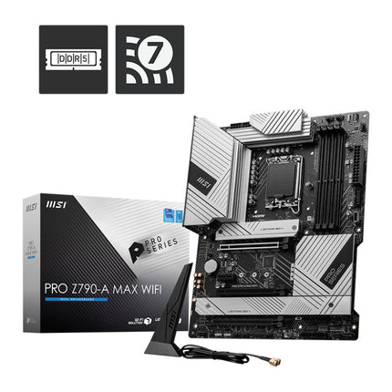 MSI MB Z790, PRO Z790-A MAX WIFI, LGA 1700, 4DDR5, 3PCIEx16, 1PCIEx1, 4M.2, 6SATA3