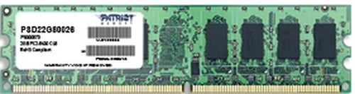 PATRIOT RAM DIMM 2GB DDR2 800MHZ CL6 NON ECC