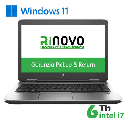 RINOVO HP NB REFURBISHED PROBOOK 640 G2 I5-6X00 DDR 16GB SSD 240GB W11P 14 1Y 3M BATTERIA