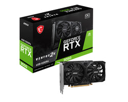 MSI VGA GEFORCE RTX 3050, RTX 3050 VENTUS 2X 6G OC, 6GB GDDR6, HDMI*2/DP, ATX, DUAL FAN, OC