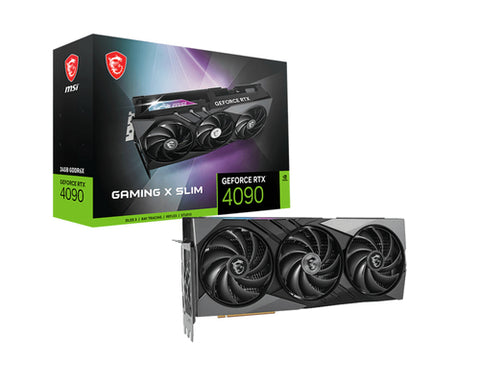 MSI VGA GEFORCE RTX 4090, RTX 4090 GAMING X SLIM 24G, 24GB GDDR6X, DP*2/HDMI*2, ATX, TRI FROZR 3, OC