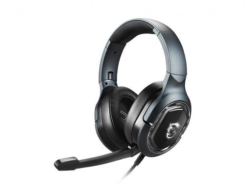 MSI CUFFIE HEADSET GAMING IMMERSE GH50, IN-LINE VOLUME E MIC CONTROL, MICROFONO REMOVIBILE, 3.5MM JACK, COLORE NERO