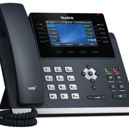 YEALINK TELEFONO VOIP 2XLAN GIGABIT, DISPLAY A COLORI 4,3, 1XRJ9, 16 LINEE SIP