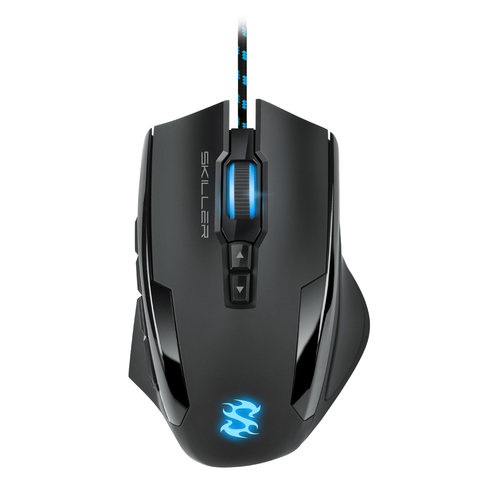 SHARKOON MOUSE GAMING SKILLER-SGM1, 1600 DPI, RGB, 6 TASTI CONFIGURABILI, USB, 1.8MT