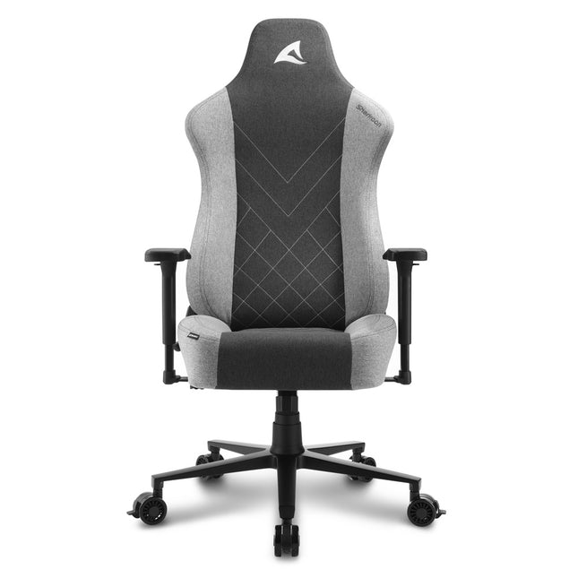 SHARKOON SEDIA GAMING SGS30 FABRIC IN TESSUTO DIMENSIONI COMFORT NERO E BIANCO