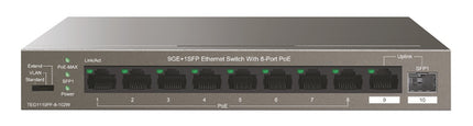 TENDA SWITCH POE UNMANAGED 10 PORT, 8 POE