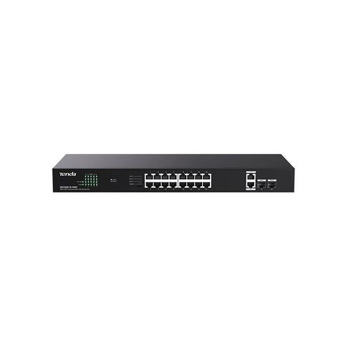 TENDA SWITCH POE UNMANAGED, 20 PORT, 16 POE