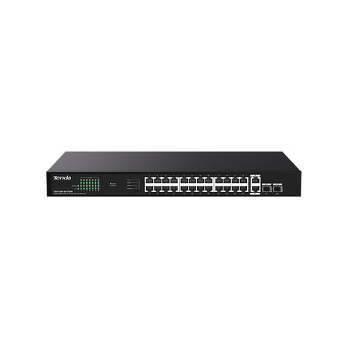 TENDA SWITCH POE UNMANAGED, 28 PORT, 24 POE